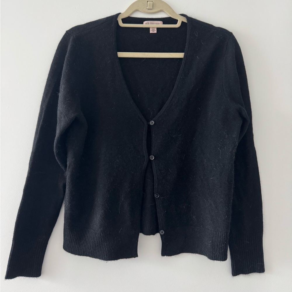 Philosophy Cashmere Black Cardigan